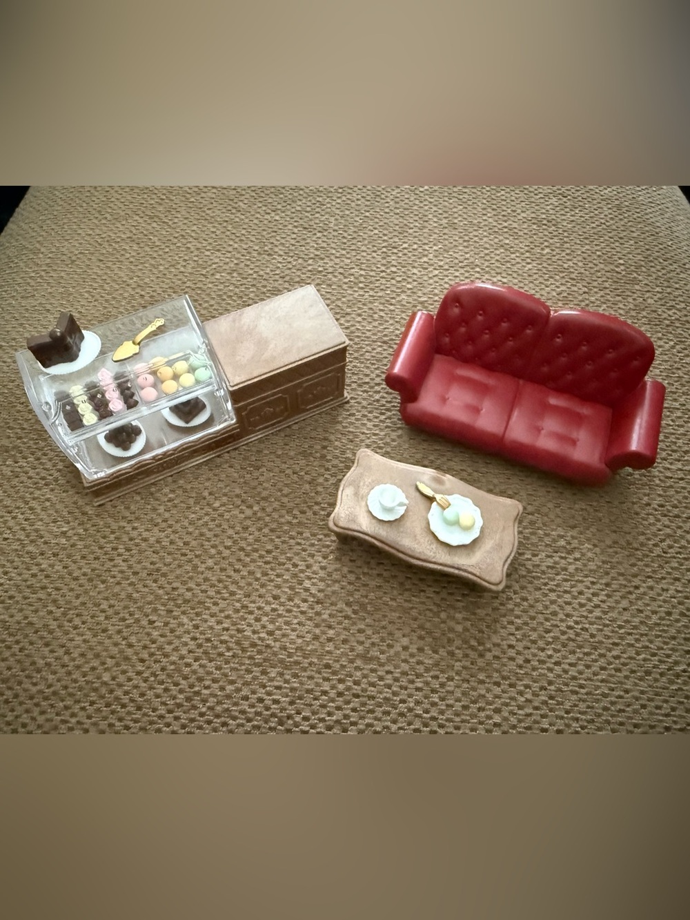 Calico Critters Chocolate Lounge set